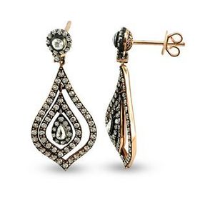 Harem Altın EK18 1.46 ct Elmas Zümrüt Pırlanta Küpe