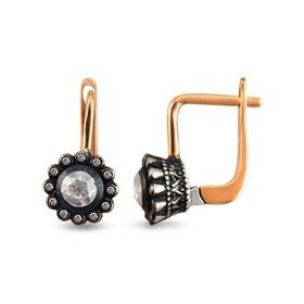 Harem Altın EK20 0.21 ct Elmas Zümrüt Pırlanta Küpe