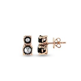 Harem Altın EK26 0.15 ct Elmas Zümrüt Pırlanta Küpe