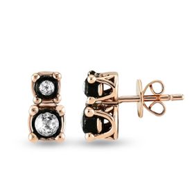 Harem Altın EK26 0.15 ct Elmas Zümrüt Pırlanta Küpe