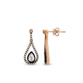 Harem Altın EK27 0.67 ct Elmas Zümrüt Pırlanta Küpe