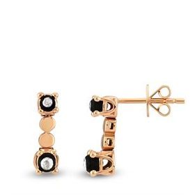 Harem Altın EK29 0.11 ct Elmas Zümrüt Pırlanta Küpe