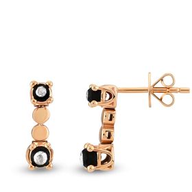 Harem Altın EK29 0.11 ct Elmas Zümrüt Pırlanta Küpe