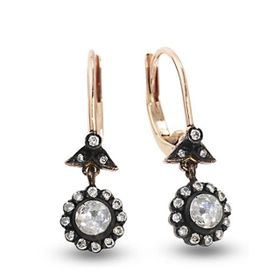 Harem Altın EK4 0.36 ct Elmas Zümrüt Pırlanta Küpe