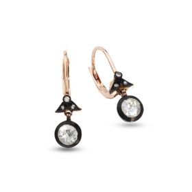 Harem Altın EK5 0.25 ct Elmas Zümrüt Pırlanta Küpe