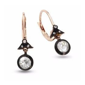 Harem Altın EK5 0.25 ct Elmas Zümrüt Pırlanta Küpe