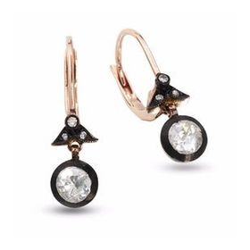 Harem Altın EK5 0.25 ct Elmas Zümrüt Pırlanta Küpe