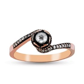 Harem Altın EY7 0.15 ct Elmas Beştaş Yüzük