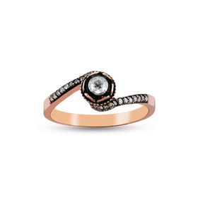Harem Altın EY7 0.15 ct Elmas Beştaş Yüzük
