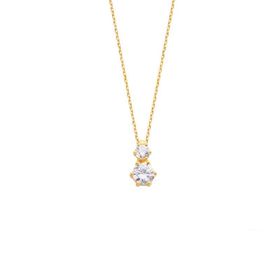 Harem Altın GMS1427 6 Tırnak Pırlanta Montür Swarovski Gümüş Kadın Kolye