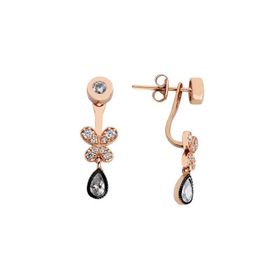 Harem Altın GMS589 Kelebek Piercing Gümüş Küpe