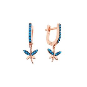 Harem Altın GMS692 Taşlı Yusufçuk J Gümüş Küpe
