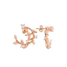 Harem Altın GMS709 Yaprak Motif Gümüş Küpe