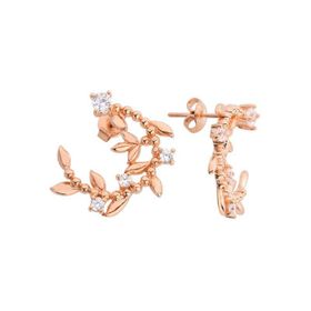 Harem Altın GMS709 Yaprak Motif Gümüş Küpe