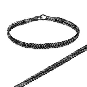 Harem Altın Gümüş El Sarması Kazaziye Unisex Bileklik