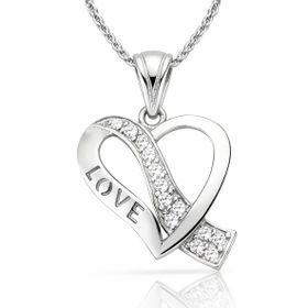 Harem Altın Gümüş Kalp Love Kadın Kolye