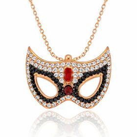 Harem Altın Gümüş Maske Bayan Kolye