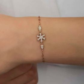 Harem Altın Gümüş Rose Kar Tanesi Kadın Bileklik