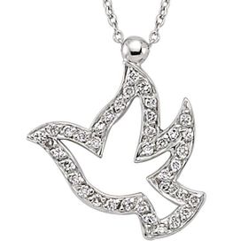 Harem Altın K48566 18 Ayar Altın Pırlanta Güvercin Kolye