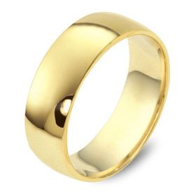 Harem Altın KLA19 7 mm Oval Klasik Alyans