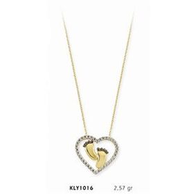 Harem Altın KLY1016 14 Ayar Altın Bebek Ayağı Kolye