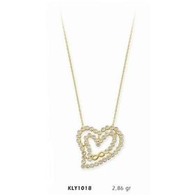 Harem Altın KLY1018 14 Ayar Altın Kalp Kolye