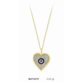 Harem Altın KLY1019 14 Ayar Altın Nazar Boncuklu Kolye