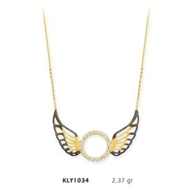 Harem Altın KLY1034 14 Ayar Altın Melek Kanadı Kolye