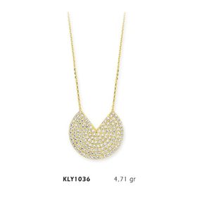 Harem Altın KLY1036 14 Ayar Altın Dilim Kolye