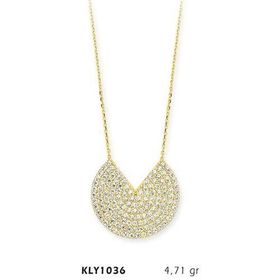 Harem Altın KLY1036 14 Ayar Altın Dilim Kolye