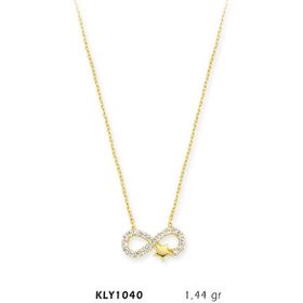Harem Altın KLY1040 14 Ayar Altın Sonsuz Yıldız Kolye