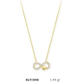 Harem Altın KLY1040 14 Ayar Altın Sonsuz Yıldız Kolye
