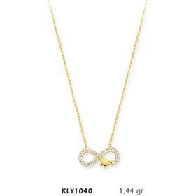 Harem Altın KLY1040 14 Ayar Altın Sonsuz Yıldız Kolye