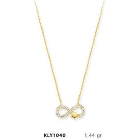Harem Altın KLY1040 14 Ayar Altın Sonsuz Yıldız Kolye