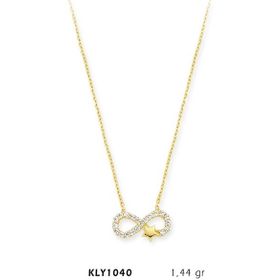 Harem Altın KLY1040 14 Ayar Altın Sonsuz Yıldız Kolye