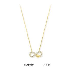 Harem Altın KLY1040 14 Ayar Altın Sonsuz Yıldız Kolye