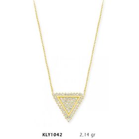 Harem Altın KLY1042 14 Ayar Altın Üçgen Kolye