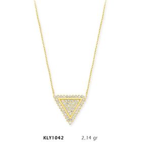 Harem Altın KLY1042 14 Ayar Altın Üçgen Kolye