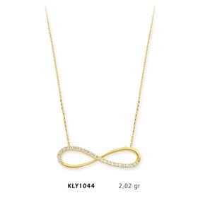 Harem Altın KLY1044 14 Ayar Altın Sonsuzluk Kolye
