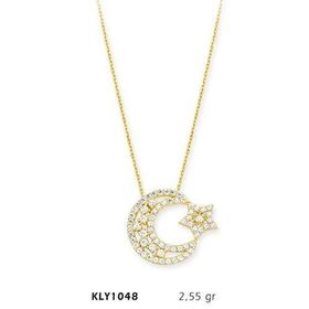Harem Altın KLY1048 14 Ayar Altın Ayyıldız Kolye