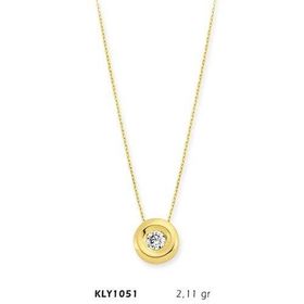 Harem Altın KLY1051 14 Ayar Altın Tektaş Kolye
