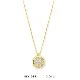 Harem Altın KLY1059 14 Ayar Altın Sekizgen Kolye