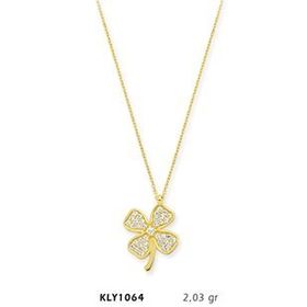 Harem Altın KLY1064 14 Ayar Altın Yonca Kolye
