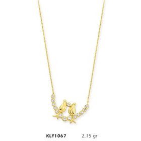Harem Altın KLY1067 14 Ayar Altın Çift Kuş Kolye