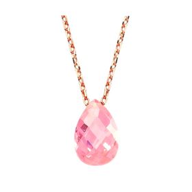 Harem Altın KLY108 14 Ayar Altın Pembe Taş Kolye