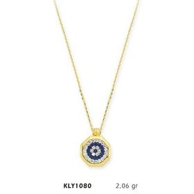 Harem Altın KLY1080 14 Ayar Altın Nazar Boncuğu Kolye