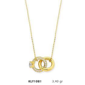 Harem Altın KLY1081 14 Ayar Altın Çift Yüzük Kolye