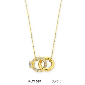 Harem Altın KLY1081 14 Ayar Altın Çift Yüzük Kolye