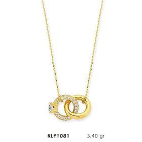 Harem Altın KLY1081 14 Ayar Altın Çift Yüzük Kolye