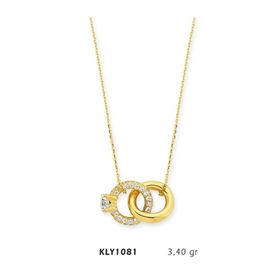 Harem Altın KLY1081 14 Ayar Altın Çift Yüzük Kolye